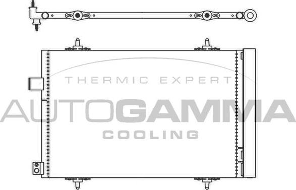 Autogamma 105585 - Конденсатор, кондиціонер autozip.com.ua