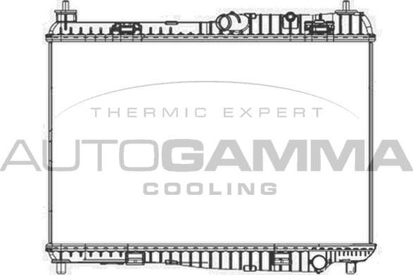 Autogamma 105522 - Радіатор, охолодження двигуна autozip.com.ua