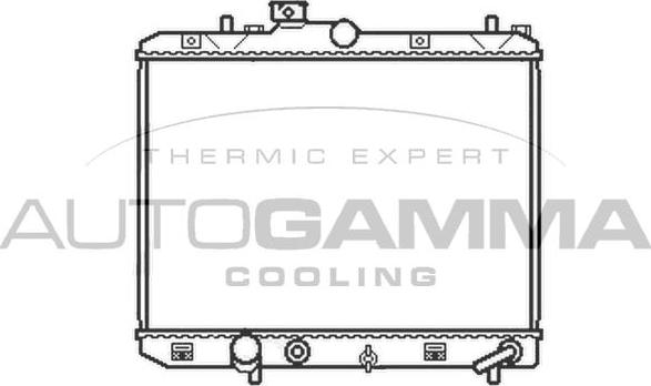 Autogamma 105607 - Радіатор, охолодження двигуна autozip.com.ua
