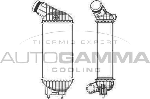 Autogamma 105677 - Интеркулер autozip.com.ua