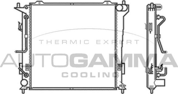 Autogamma 105050 - Радіатор, охолодження двигуна autozip.com.ua