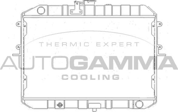 Autogamma 105153 - Радіатор, охолодження двигуна autozip.com.ua