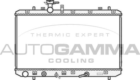 Autogamma 105112 - Радіатор, охолодження двигуна autozip.com.ua