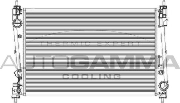 Autogamma 105120 - Радіатор, охолодження двигуна autozip.com.ua