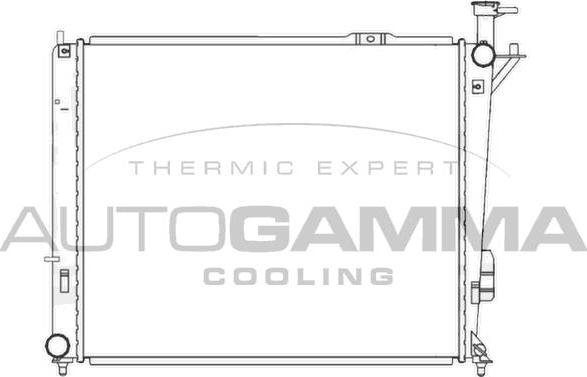 Autogamma 105840 - Радіатор, охолодження двигуна autozip.com.ua