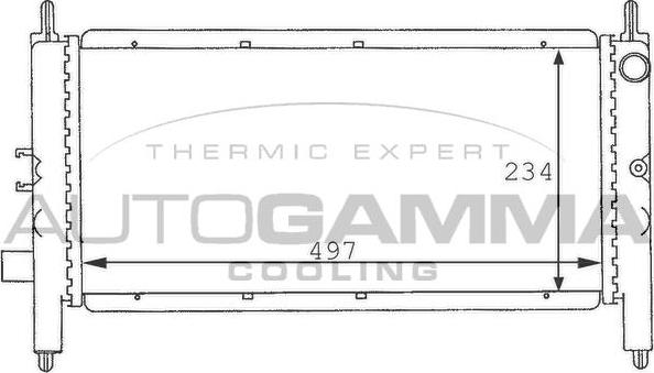 Autogamma 100919 - Радіатор, охолодження двигуна autozip.com.ua