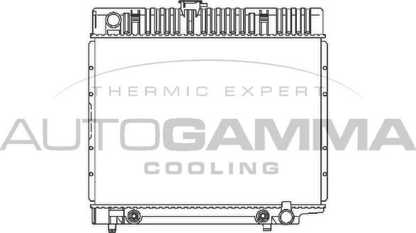 Autogamma 100535 - Радіатор, охолодження двигуна autozip.com.ua
