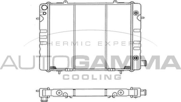 Autogamma 100697 - Радіатор, охолодження двигуна autozip.com.ua