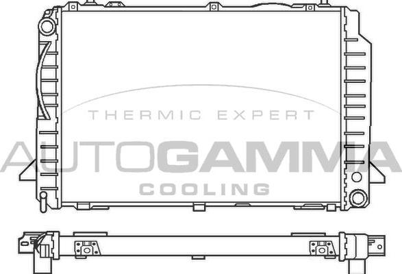 Autogamma 100050 - Радіатор, охолодження двигуна autozip.com.ua