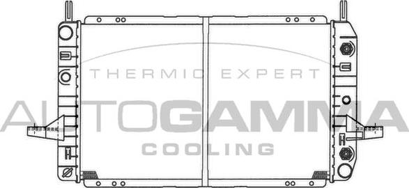 Autogamma 100380 - Радіатор, охолодження двигуна autozip.com.ua