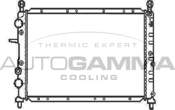 Autogamma 100266 - Радіатор, охолодження двигуна autozip.com.ua