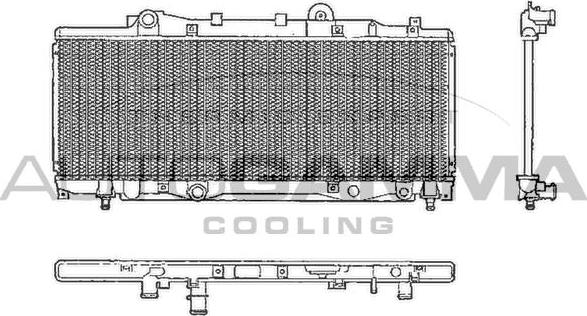 Autogamma 101991 - Радіатор, охолодження двигуна autozip.com.ua