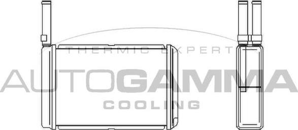 Autogamma 101968 - Теплообмінник, опалення салону autozip.com.ua