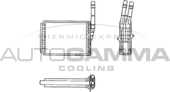 Autogamma 101977 - Теплообмінник, опалення салону autozip.com.ua