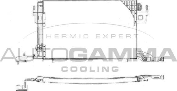 Autogamma 101590 - Конденсатор, кондиціонер autozip.com.ua