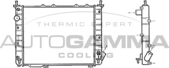 Autogamma 101184 - Радіатор, охолодження двигуна autozip.com.ua