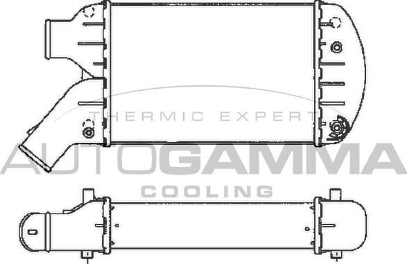 Autogamma 101854 - Интеркулер autozip.com.ua