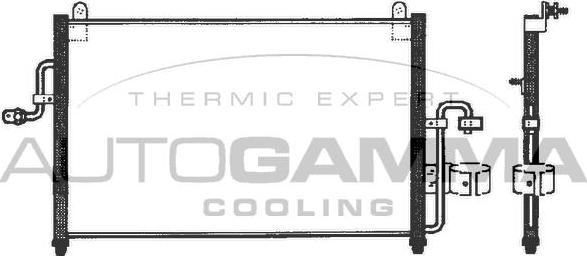 Autogamma 101816 - Конденсатор, кондиціонер autozip.com.ua