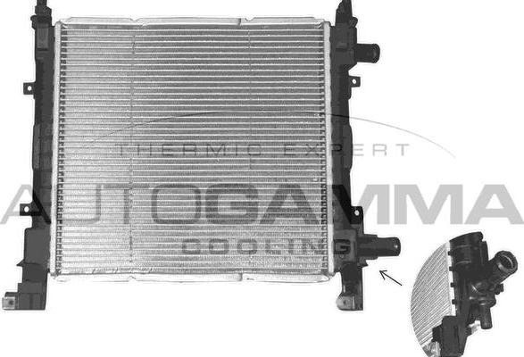 Autogamma 101332 - Радіатор, охолодження двигуна autozip.com.ua