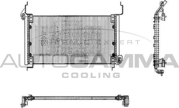 Autogamma 101377 - Конденсатор, кондиціонер autozip.com.ua