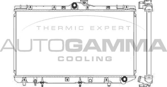 Autogamma 101274 - Радіатор, охолодження двигуна autozip.com.ua