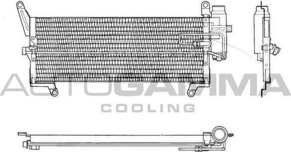 Autogamma 101738 - Конденсатор, кондиціонер autozip.com.ua