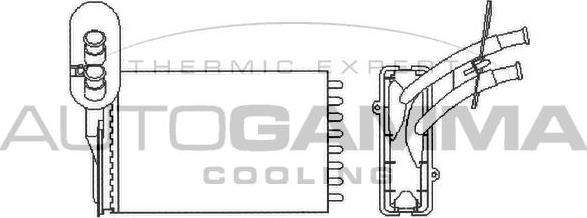 Autogamma 101776 - Теплообмінник, опалення салону autozip.com.ua