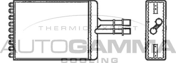 Autogamma 101772 - Теплообмінник, опалення салону autozip.com.ua