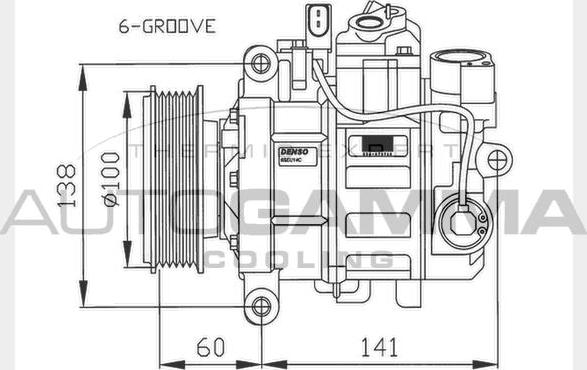 Autogamma 108029 - Компресор, кондиціонер autozip.com.ua