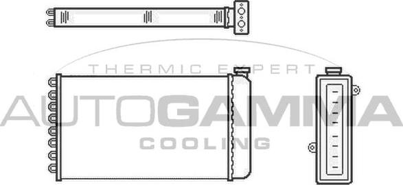 Autogamma 103995 - Теплообмінник, опалення салону autozip.com.ua