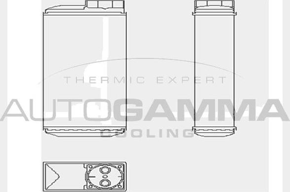 Autogamma 103981 - Теплообмінник, опалення салону autozip.com.ua