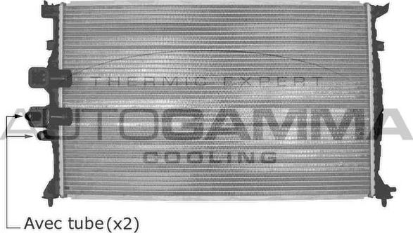 Autogamma 103580 - Радіатор, охолодження двигуна autozip.com.ua