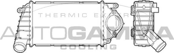 Autogamma 103658 - Интеркулер autozip.com.ua