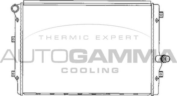Autogamma 103614 - Радіатор, охолодження двигуна autozip.com.ua