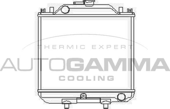 Autogamma 103634 - Радіатор, охолодження двигуна autozip.com.ua