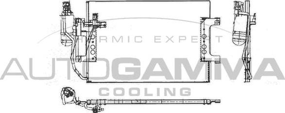 Autogamma 103175 - Конденсатор, кондиціонер autozip.com.ua