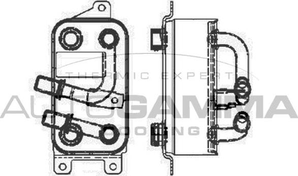 Autogamma 103861 - Масляний радіатор, рухове масло autozip.com.ua