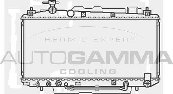 Autogamma 103371 - Радіатор, охолодження двигуна autozip.com.ua