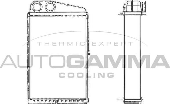 Autogamma 103247 - Теплообмінник, опалення салону autozip.com.ua
