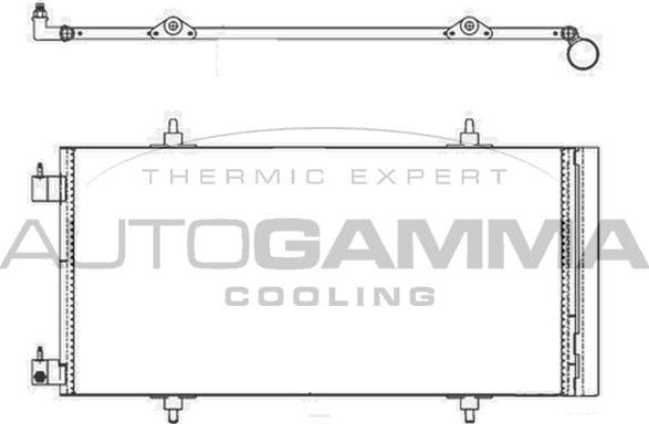 Autogamma 103226 - Конденсатор, кондиціонер autozip.com.ua