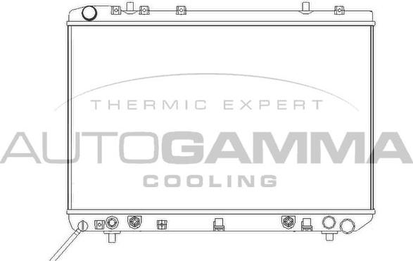Autogamma 102903 - Радіатор, охолодження двигуна autozip.com.ua
