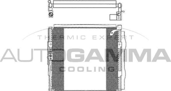 Autogamma 102661 - Конденсатор, кондиціонер autozip.com.ua