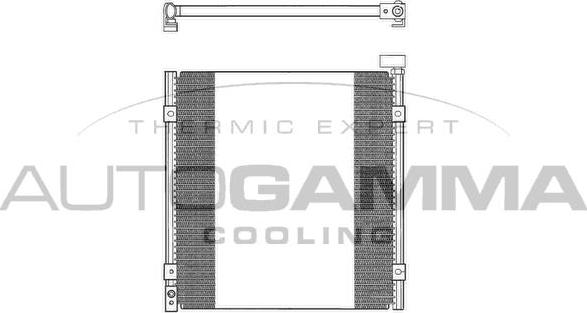 Autogamma 102663 - Конденсатор, кондиціонер autozip.com.ua