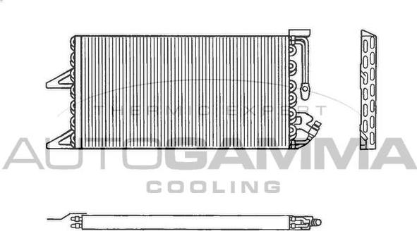 Autogamma 102637 - Конденсатор, кондиціонер autozip.com.ua