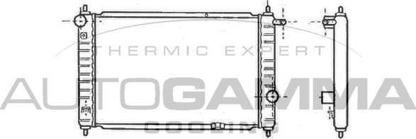 Autogamma 102051 - Радіатор, охолодження двигуна autozip.com.ua