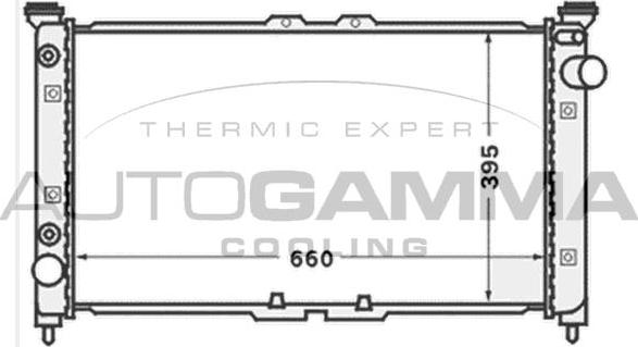 Autogamma 102145 - Радіатор, охолодження двигуна autozip.com.ua
