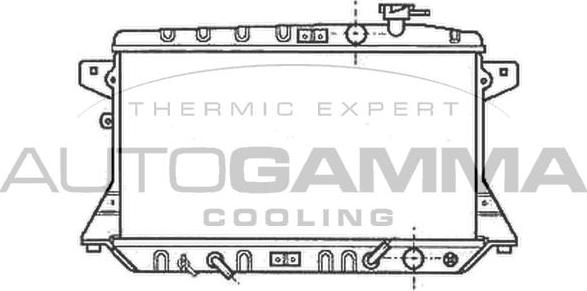 Autogamma 102117 - Радіатор, охолодження двигуна autozip.com.ua