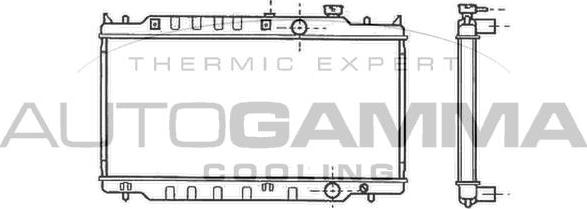 Autogamma 102139 - Радіатор, охолодження двигуна autozip.com.ua