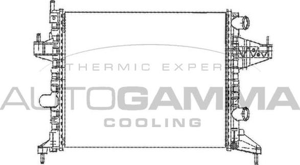 Autogamma 102847 - Радіатор, охолодження двигуна autozip.com.ua