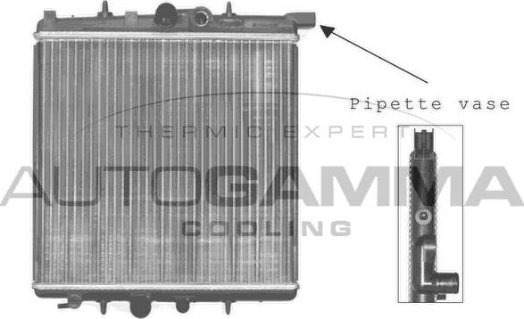 Autogamma 102883 - Радіатор, охолодження двигуна autozip.com.ua